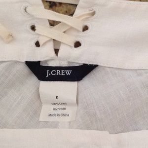 j crew Skirts - Adorable linen white skirt. j crew Skirts - Adorable linen white skirt.